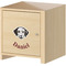 Dog Faces Wall Graphic on Wooden Cabinet