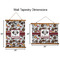Dog Faces Wall Hanging Tapestries - Parent/Sizing