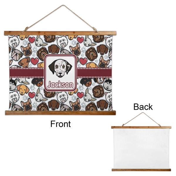 Dog Faces Wall Hanging Tapestry - Landscape - APPROVAL