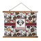 Dog Faces Wall Hanging Tapestry - Wide (Personalized)