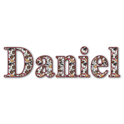 Dog Faces Name/Text Decal - Small (Personalized)