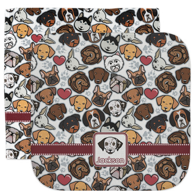 Dog Faces Facecloth / Wash Cloth (Personalized)