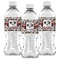 Dog Faces Water Bottle Labels - Front View