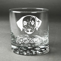Dog Faces Whiskey Glass (Single) (Personalized)