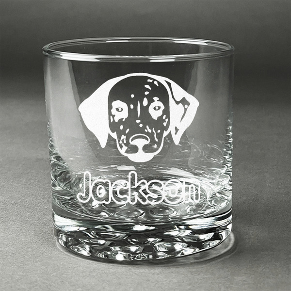 Custom Dog Faces Whiskey Glass - Engraved (Personalized)
