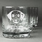 Dog Faces Whiskey Glasses Set of 4 - Engraved Front