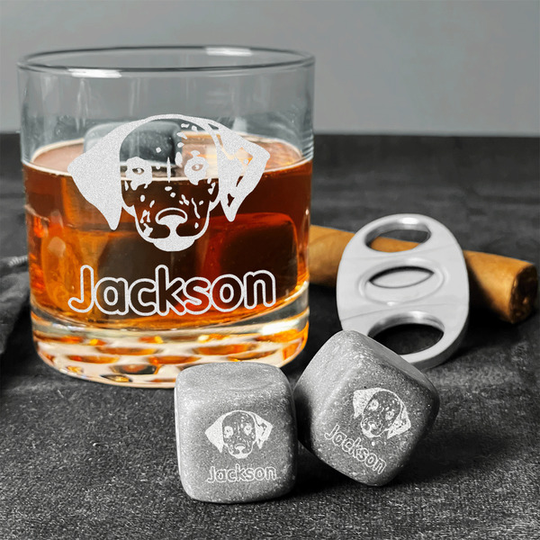 Dog Faces Whiskey Stones - Set of 9 - In Context
