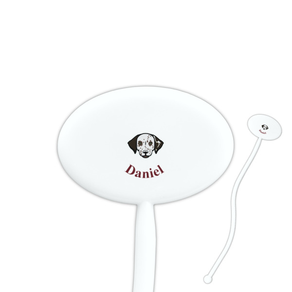 Custom Dog Faces Oval Plastic Stir Sticks (Personalized)
