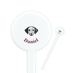 Dog Faces Round Plastic Stir Sticks (Personalized)