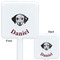 Dog Faces White Plastic Stir Stick - Double Sided - Approval