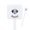 Dog Faces Square Plastic Stir Sticks (Personalized)