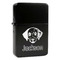Dog Faces Windproof Lighters - Black - Front/Main