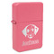 Dog Faces Windproof Lighters - Pink - Front/Main