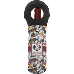 Dog Faces Wine Tote Bag (Personalized)