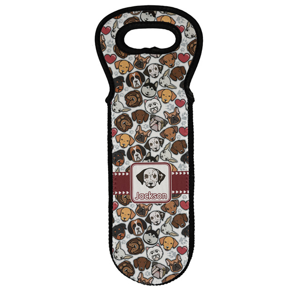 Custom Dog Faces Wine Tote Bag (Personalized)
