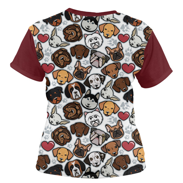 Dog Faces Women's T-shirt Back