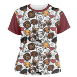 Dog Faces Women's Crew T-Shirt - X Small