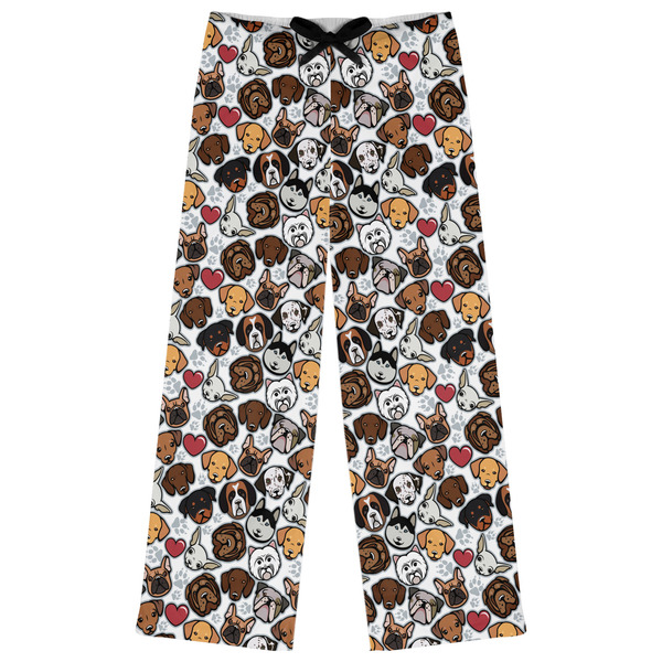 Custom Dog Faces Womens Pajama Pants - XL