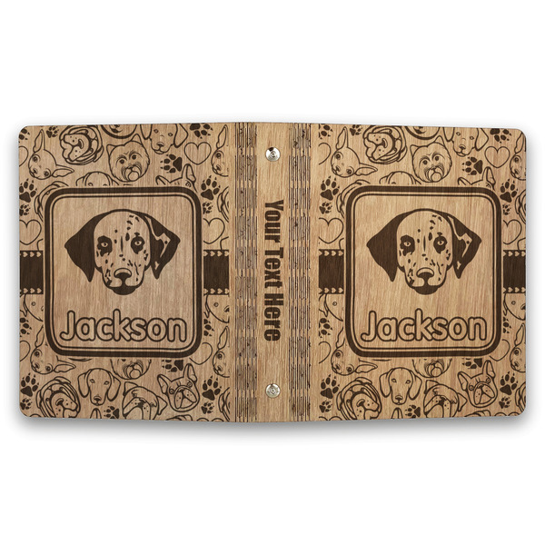Dog Faces Wood 3-Ring Binders - 1" Half-Letter - Approval