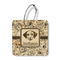 Dog Faces Wood Luggage Tags - Square - Front/Main