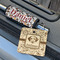 Dog Faces Wood Luggage Tags - Square - Lifestyle