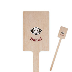 Dog Faces 6.25" Rectangle Wooden Stir Sticks - Double Sided (Personalized)