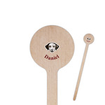 Dog Faces Round Wooden Stir Sticks (Personalized)