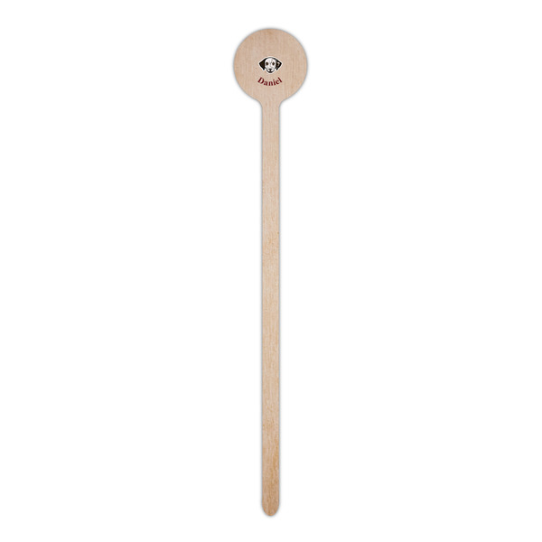 Dog Faces Wooden 6" Stir Stick - Round - Single Stick