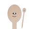 Dog Faces Wooden Food Pick - Oval - Closeup