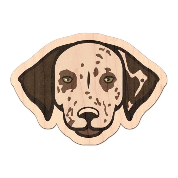 Custom Dog Faces Genuine Maple or Cherry Wood Sticker
