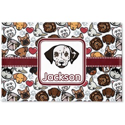 Dog Faces Woven Mat (Personalized)