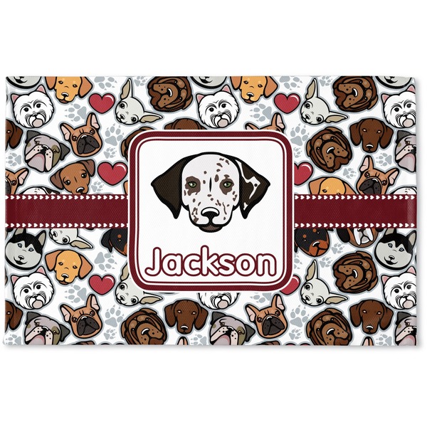 Custom Dog Faces Woven Mat (Personalized)