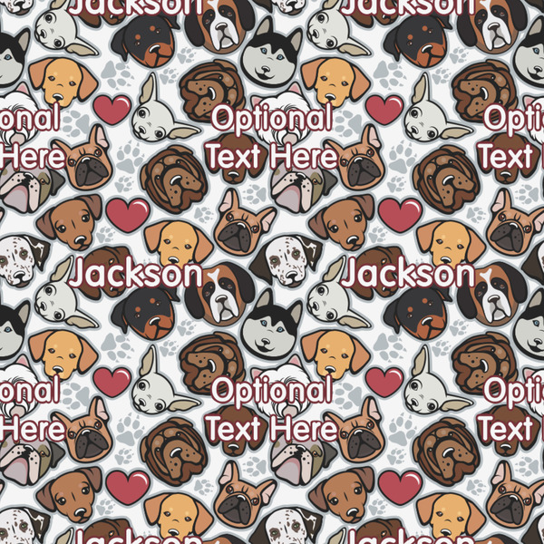 Dog Faces Wrapping Paper Square