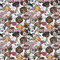 Dog Faces Wrapping Paper Square