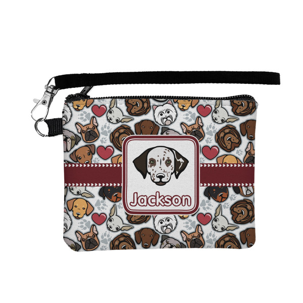 Custom Dog Faces Wristlet ID Case w/ Name or Text