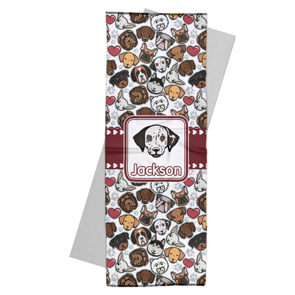 Custom Dog Faces Yoga Mat Towel (Personalized)