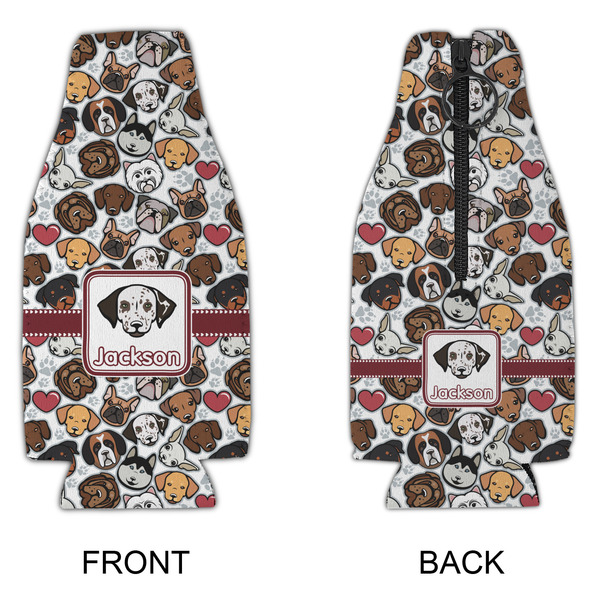 Dog Faces Zipper Bottle Cooler - APPROVAL