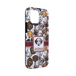 Dog Faces iPhone Case - Rubber Lined - iPhone 13 Mini (Personalized)