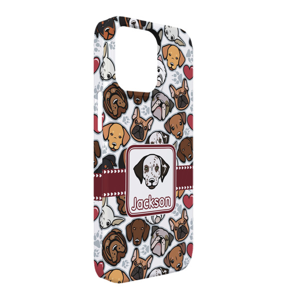 Custom Dog Faces iPhone Case - Plastic - iPhone 13 Pro Max (Personalized)