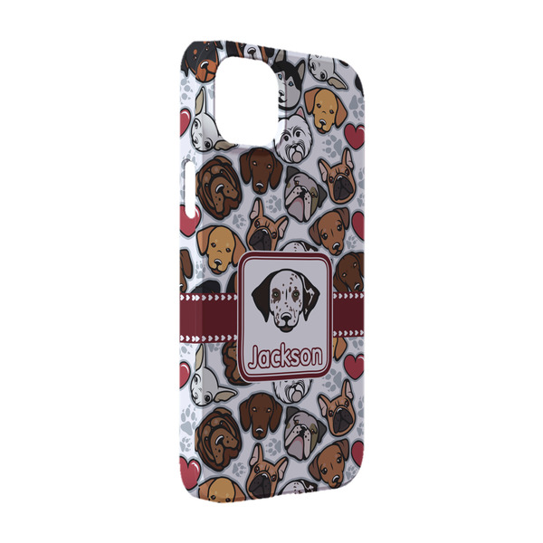 Custom Dog Faces iPhone Case - Plastic - iPhone 14 (Personalized)