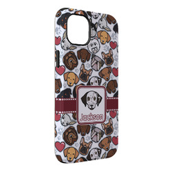Dog Faces iPhone Case - Rubber Lined - iPhone 14 Pro Max (Personalized)
