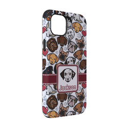 Dog Faces iPhone Case - Rubber Lined - iPhone 14 Pro (Personalized)