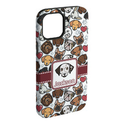 Dog Faces iPhone Case - Rubber Lined - iPhone 15 Plus (Personalized)