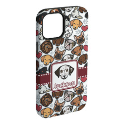 Dog Faces iPhone Case - Rubber Lined - iPhone 15 Pro Max (Personalized)