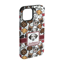 Dog Faces iPhone Case - Rubber Lined - iPhone 15 Pro (Personalized)
