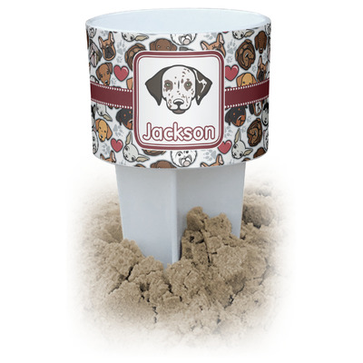 Dog Faces Beach Spiker Drink Holder (Personalized)