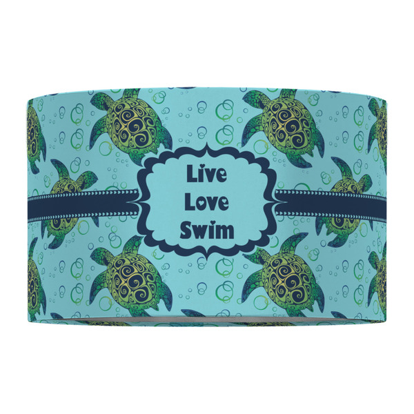 Sea Turtles 12" Drum Lampshade - FRONT (Fabric)