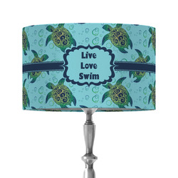 Sea Turtles 12" Drum Lamp Shade - Fabric