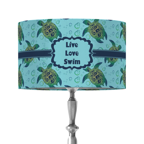 Custom Sea Turtles 12" Drum Lamp Shade - Fabric