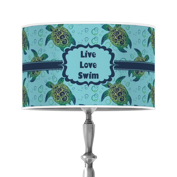 Custom Sea Turtles 12" Drum Lamp Shade - Poly-film